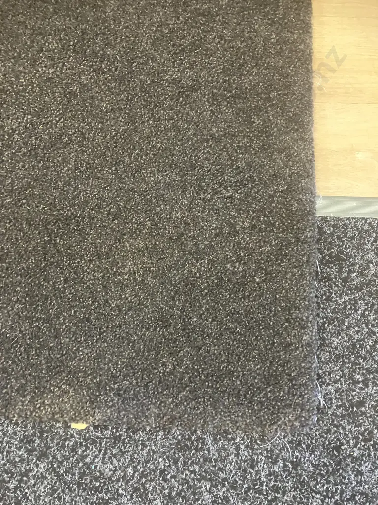 Charcoal Colour Tufted Carpet Square. 3 x 2.5M Image 1++