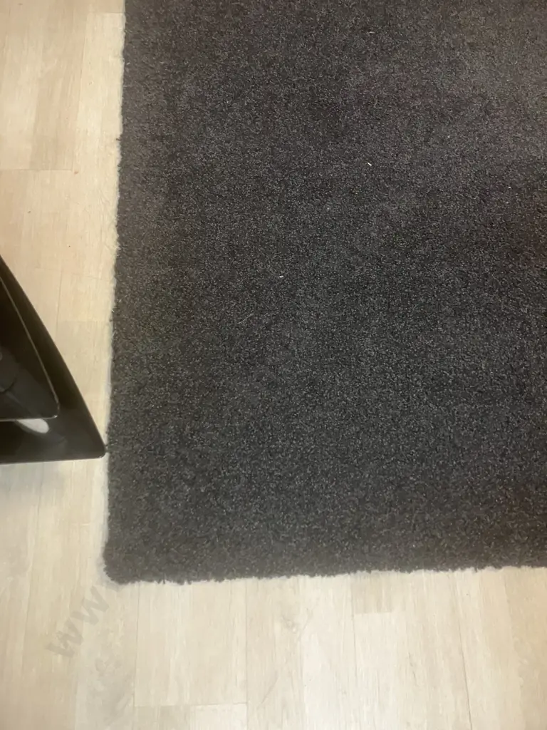 Charcoal Colour Tufted Carpet Square. 3 x 2.5M Image 1++