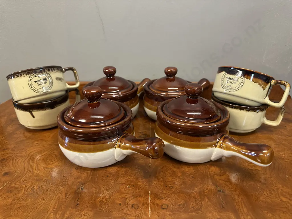 Selection Of Lidded Soup Bowls Etc Image 1++