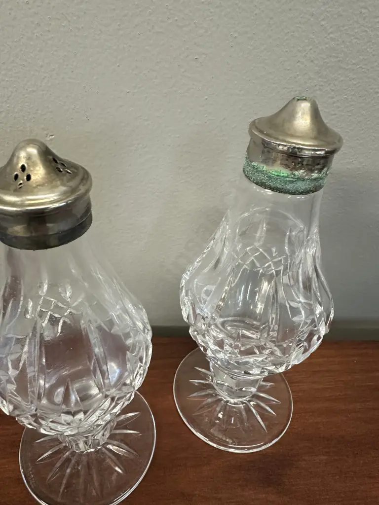 Vintage Tyrone Crystal Victorian Style Shakers Image 1++