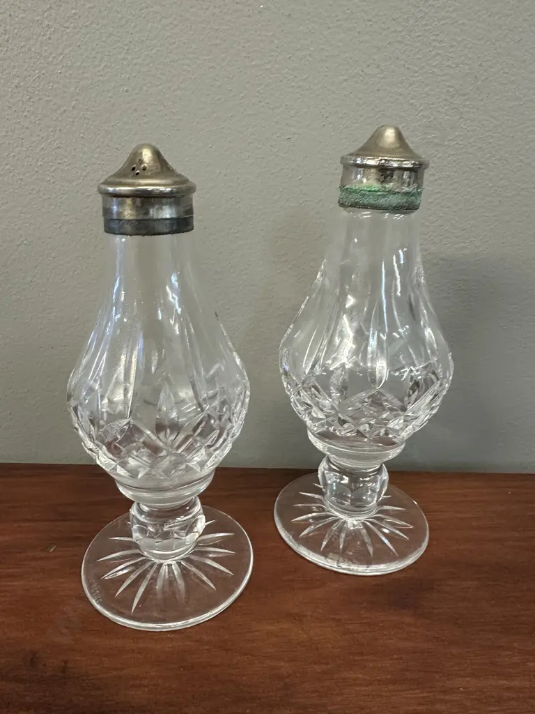 Vintage Tyrone Crystal Victorian Style Shakers Image 1++