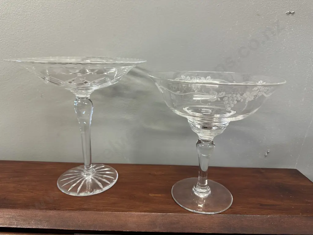 Vintage Crystal Compote Bowls Including Stuart Image 1++
