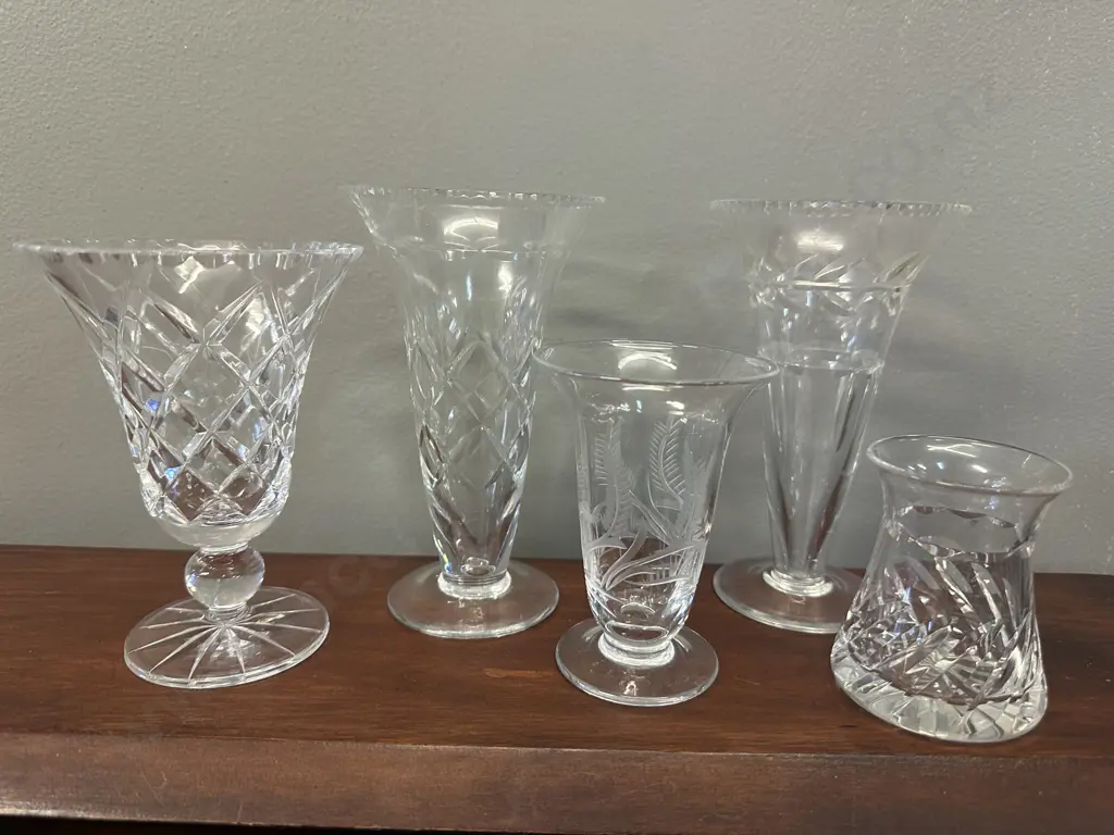 Selection Of Crystal Vases Image 1++
