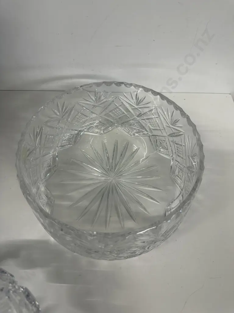 Vintage Crystal Bowls Including John Jenkins &  Tri Footed Image 1++