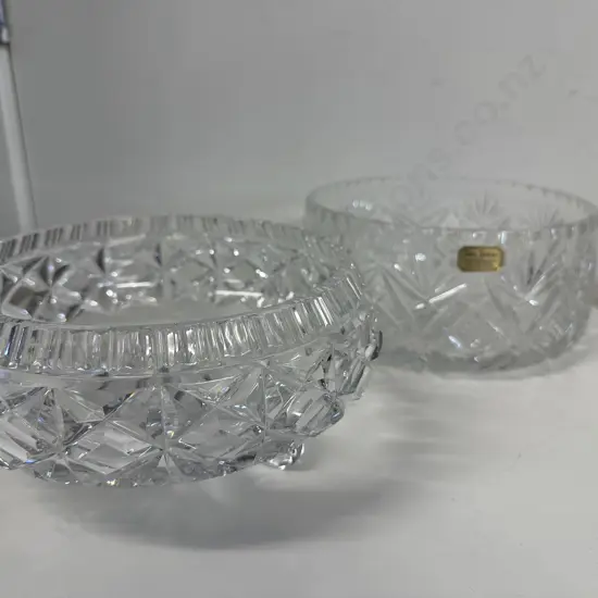 Vintage Crystal Bowls Including John Jenkins &  Tri Footed