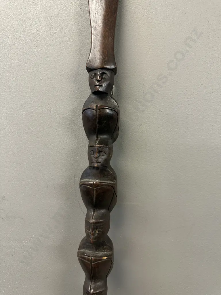 Vintage Wooden Totem Pole Wall Hanging H60cm. Image 1++
