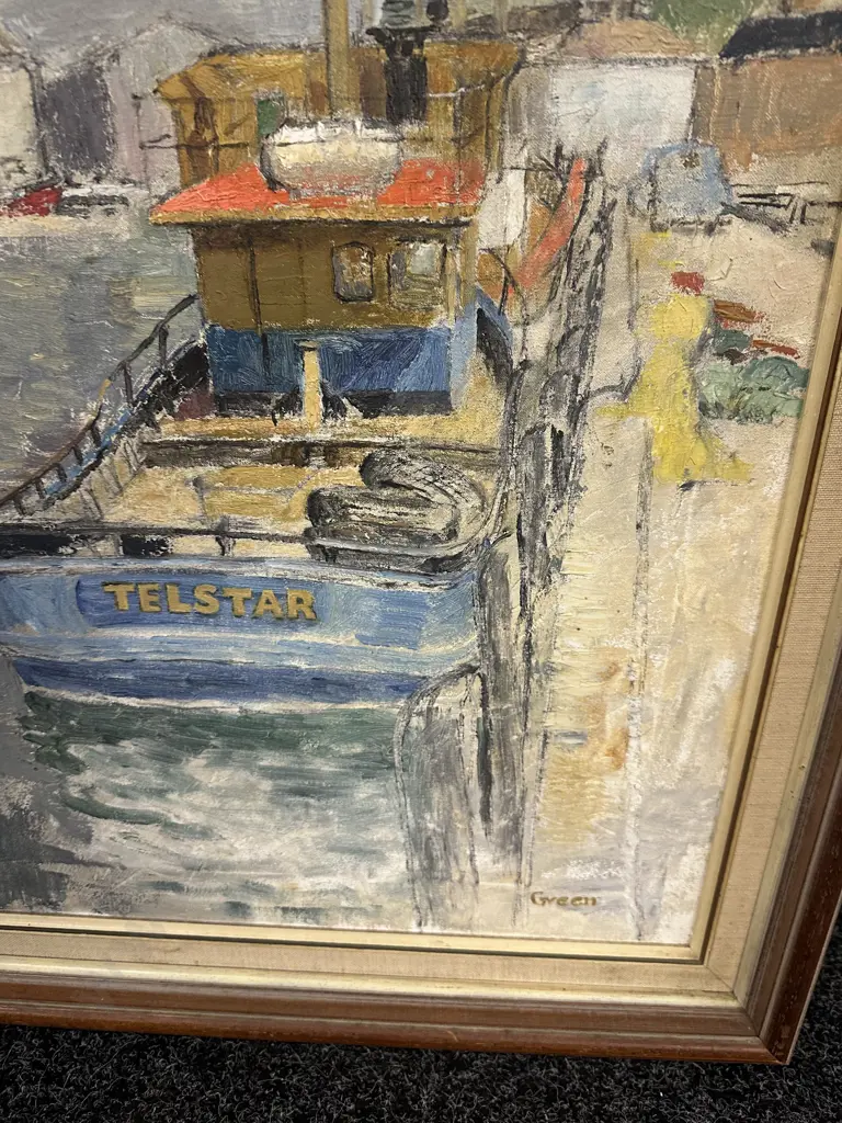 The "Telstar" an Original Oil Painting by Stephen John Green. Framed 72 x 81cm Image 1++