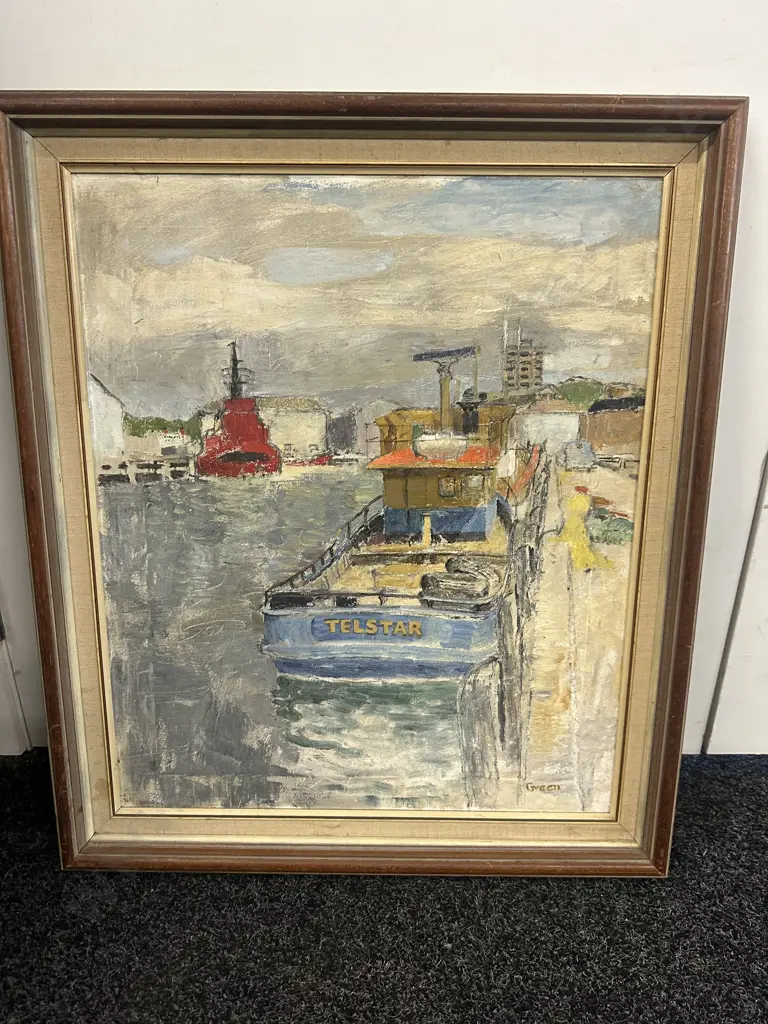 The "Telstar" an Original Oil Painting by Stephen John Green. Framed 72 x 81cm Image 1++