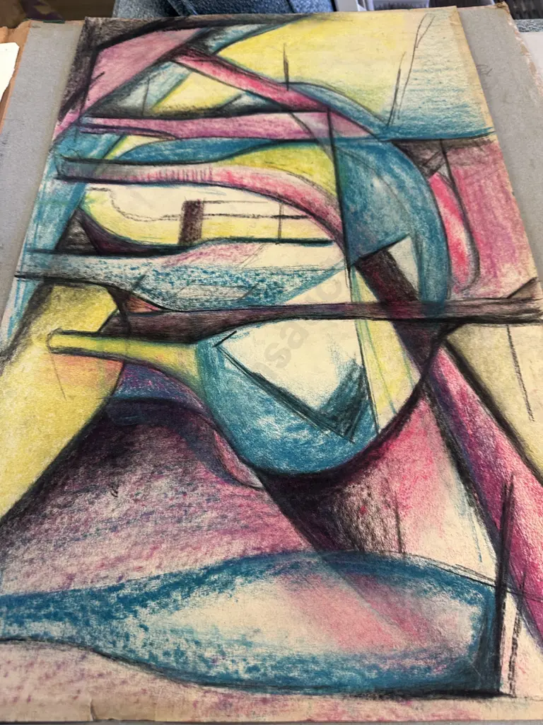 Portrait by Edith Lodge & Abstract Artwork With Art Folder Image 1++