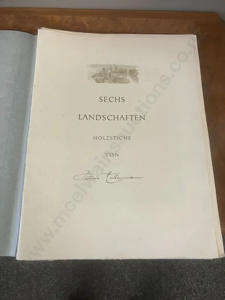 Julius Heilenmann Stuttgart Rare Wood Engraving Portfolio Image 1++