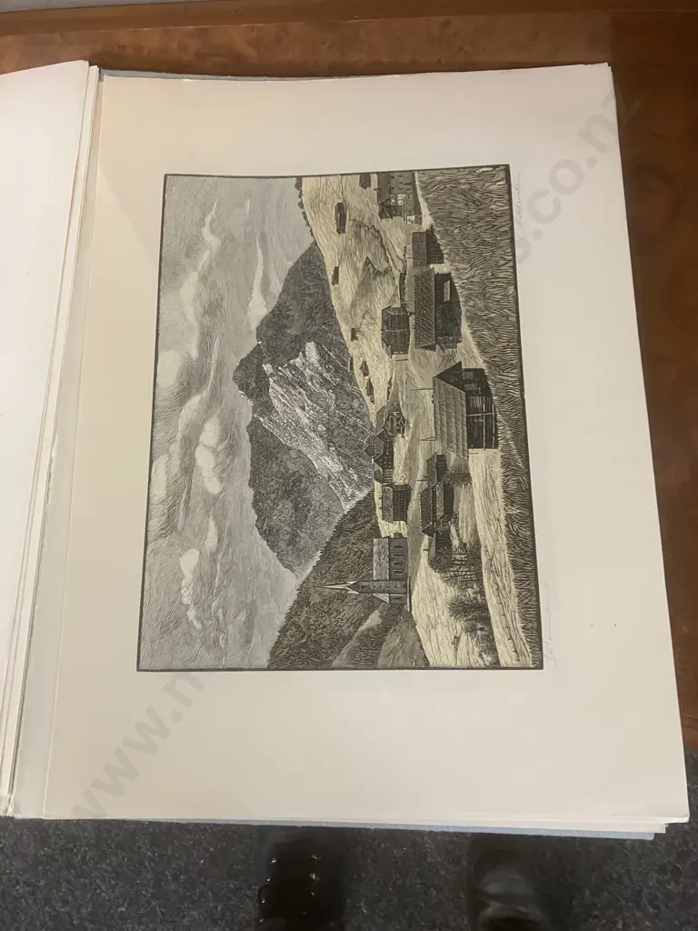 Julius Heilenmann Stuttgart Rare Wood Engraving Portfolio Image 1++