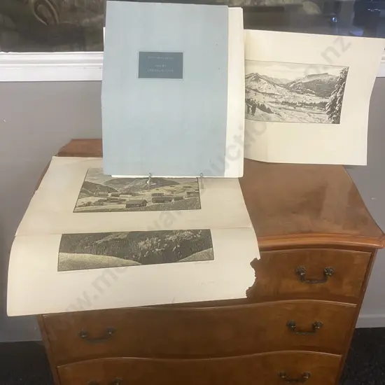Julius Heilenmann Stuttgart Rare Wood Engraving Portfolio