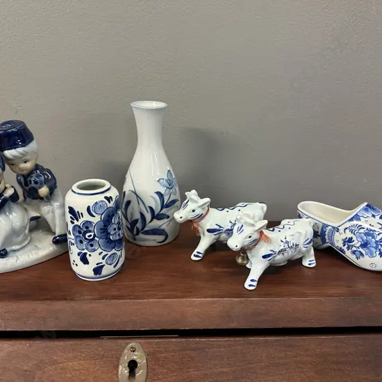 Blue & White China Items Including Delfts