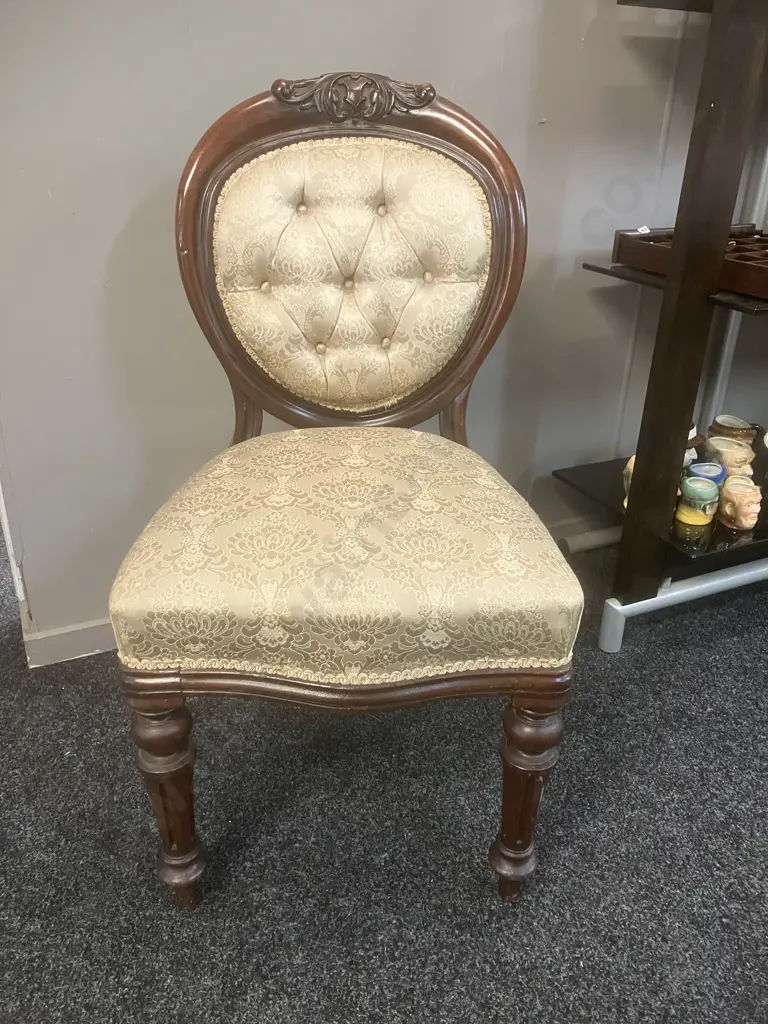 Victorian Balloon Back Parlour Chair Image 1++