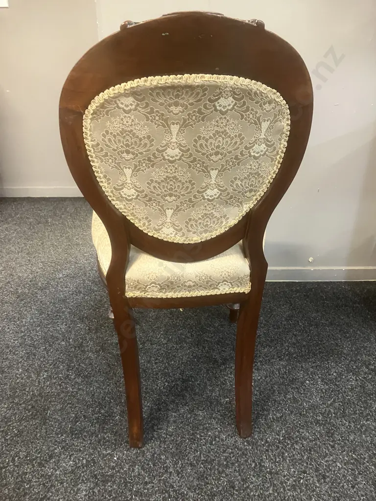 Victorian Balloon Back Parlour Chair Image 1++