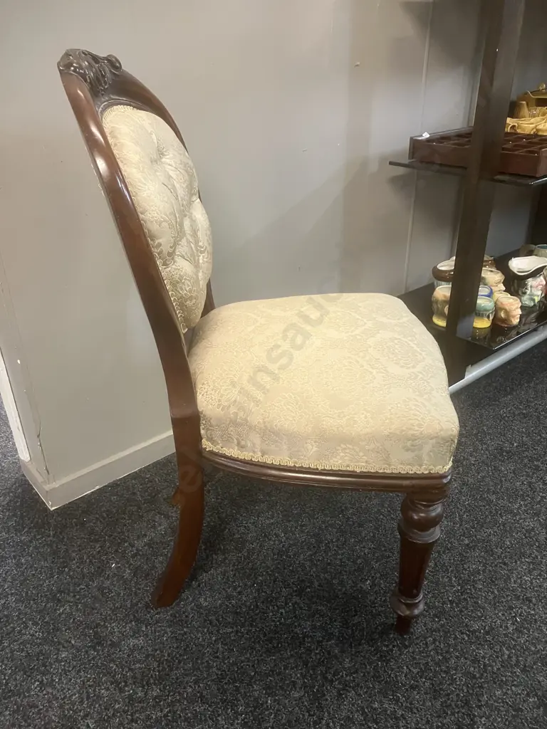 Victorian Balloon Back Parlour Chair Image 1++