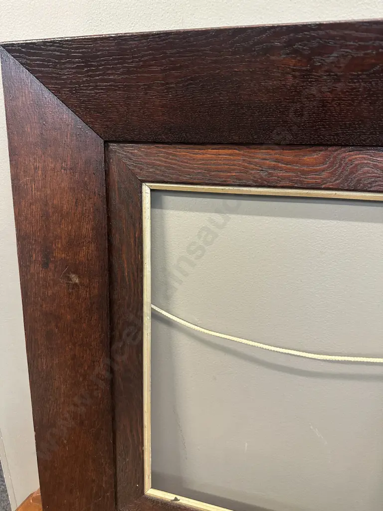 Antique Oak Picture Frame H68 W61cm. Image 1++