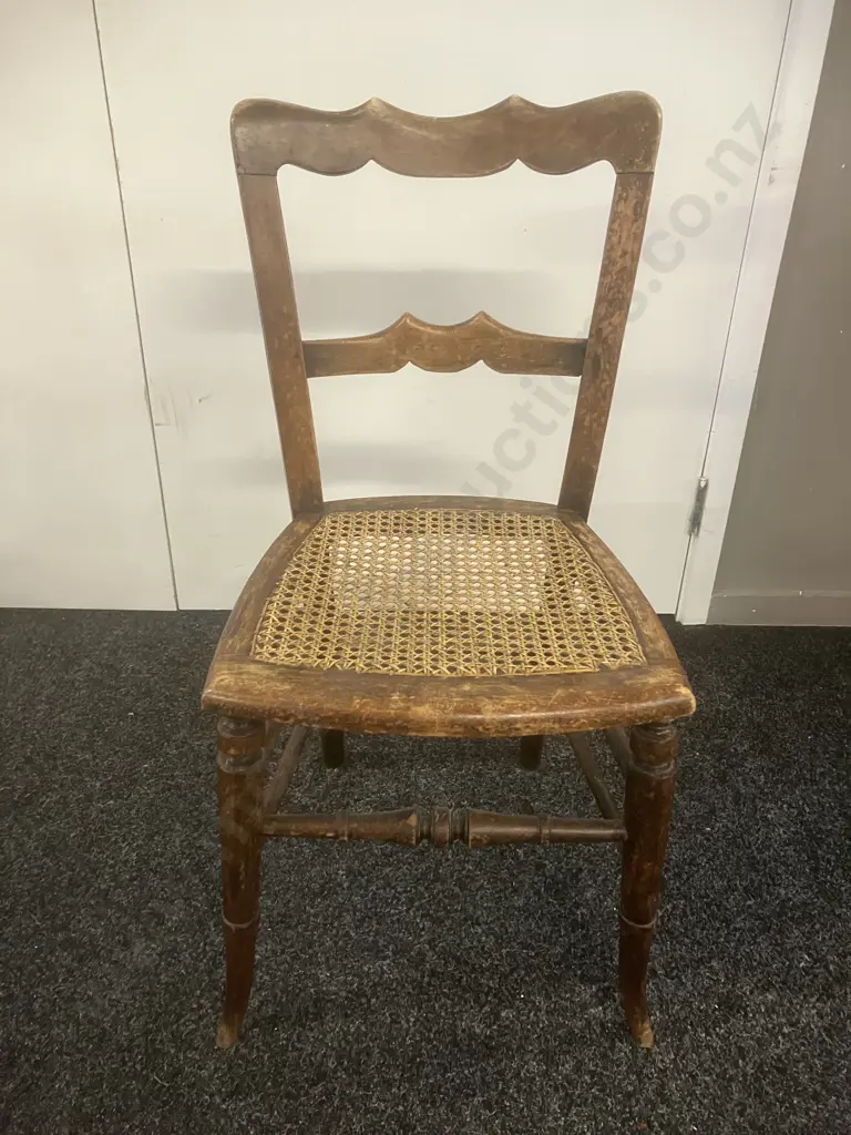 Antique Side Chair With Cane Seat Image 1++