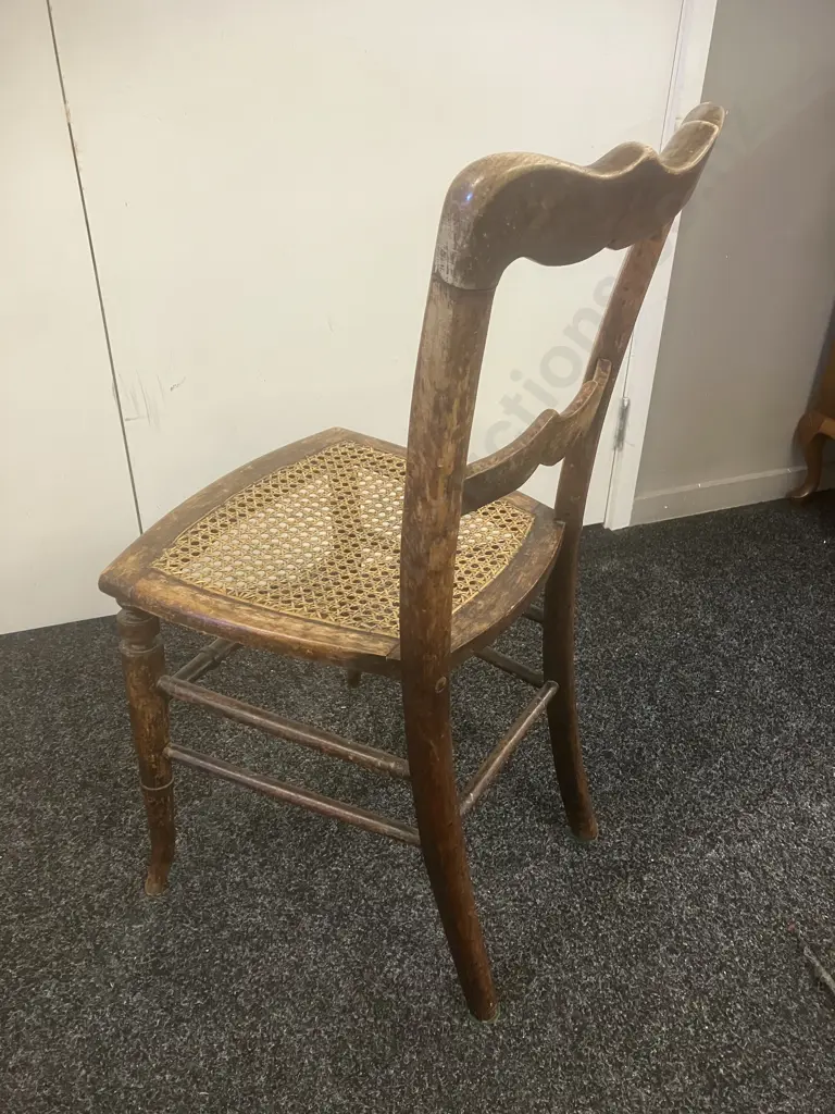 Antique Side Chair With Cane Seat Image 1++
