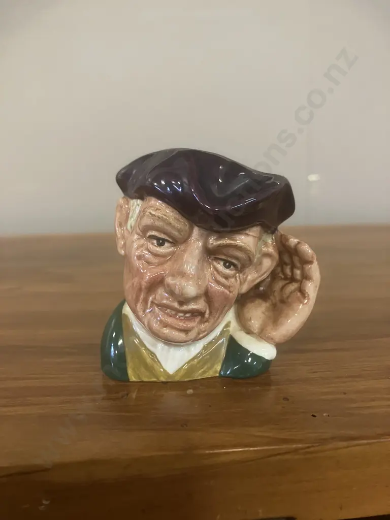 Rare Royal Doulton Miniature Character Jug 'Ard of 'Earing D6594 - Only Issued From 1964 to 1967. H6.5cm Image 1++