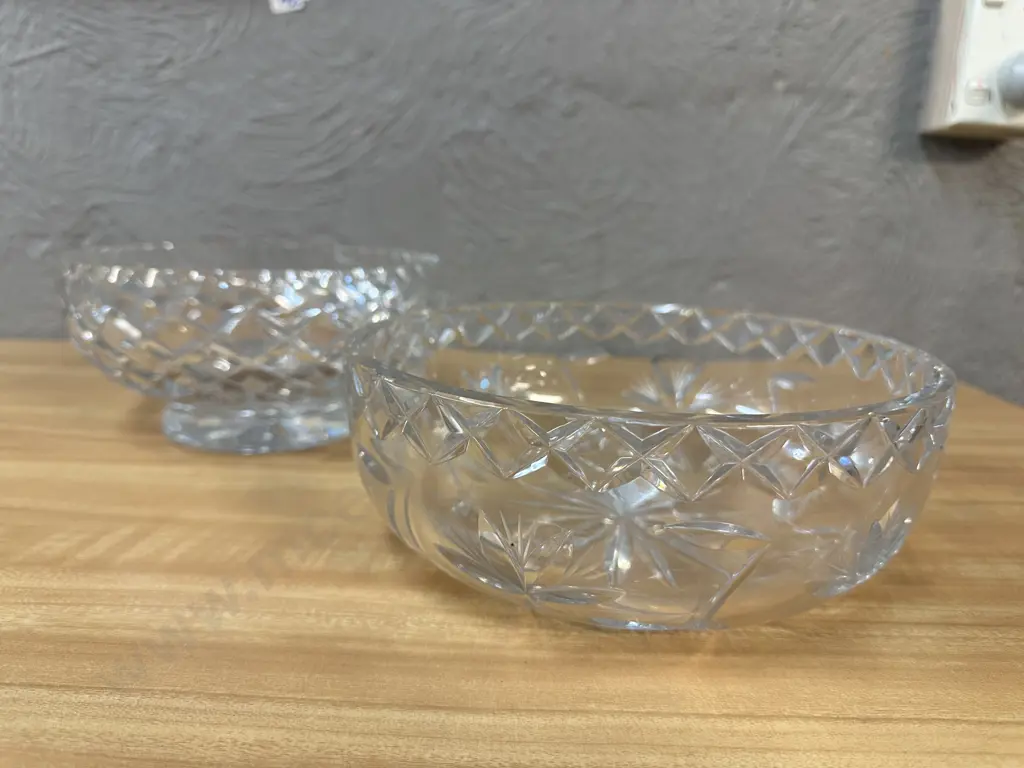 Vintage Crystal Bowls Including Footed Image 1++