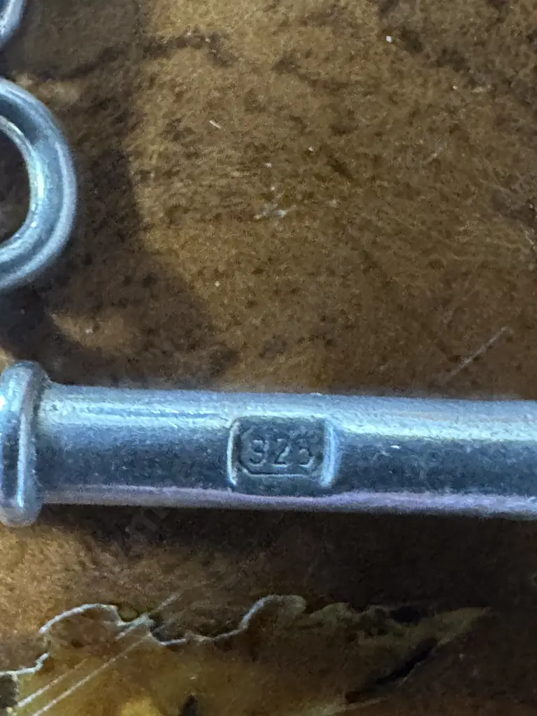 Stamped 925 Sterling Silver Paper Clip link Fob Chain Weight 27.6grams Image 1++