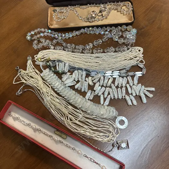 Selection Of Costume Necklaces Including Crystal?