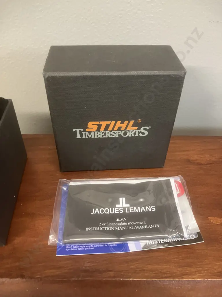 STIHL Timbersports Jacques Lemans Watch With Original Box & Manual Image 1++