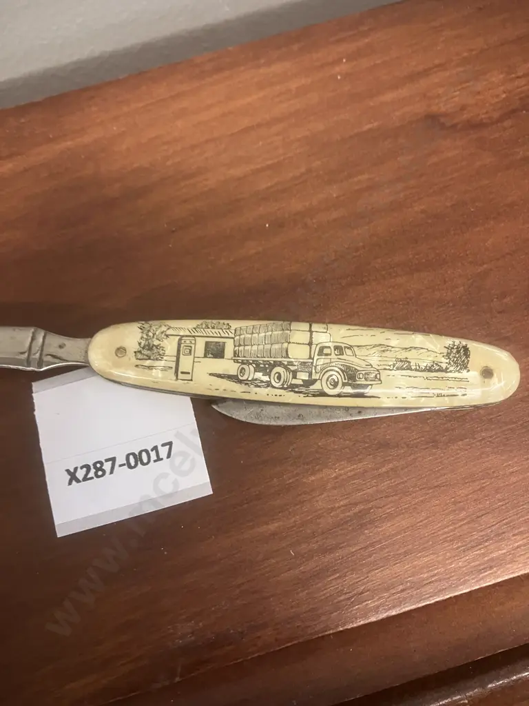 Alan Steevens & Co Ltd (NZ) Advertising Letter Opener With Pen Knife Handle (Stamped Germany) Late 1950-1960s Image 1++
