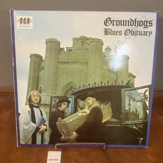 Groundhog's Blues Obituary, Vinyl LP Album Reissue, 1987 UK Pressing, BGO Records BGOLP6 (VG)