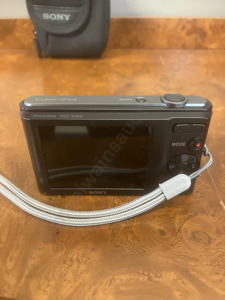 Sony Cyber-shot DSC-W810 Black 20.1MP 6x Zoom Digital Camera With Case (No Charger) Image 1++