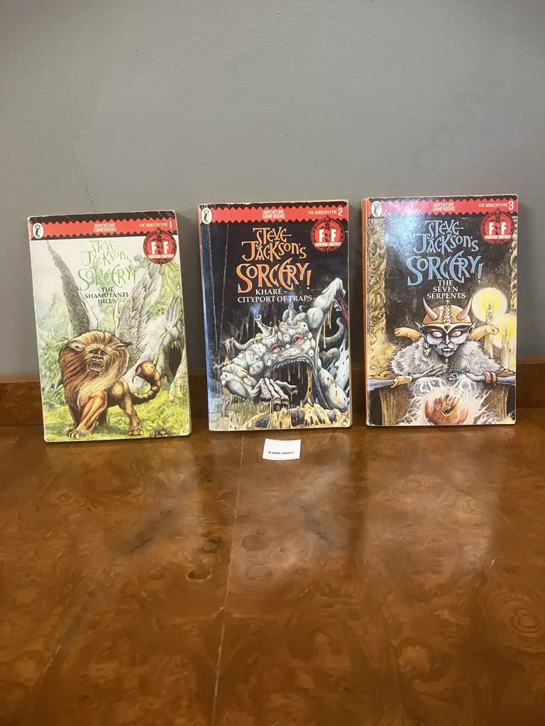 Vintage Steve Jackson’s Sorcery! Adventure Series Game Books  #1, 2, 3 1984 Softcovers Image 1++