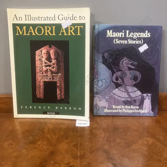 Maori Legends (Seven Stories), Ron Bacon 1984 First Edition Hardcover & An Illustrated Guide To Maori Art Terence Barlow