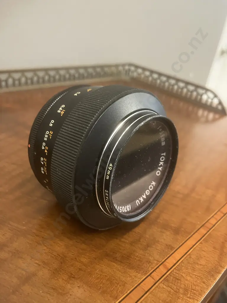 Vintage Tokyo Kogaku RE Auto TOPCOR 58mm 1:3.5 Lens Japan Image 1++