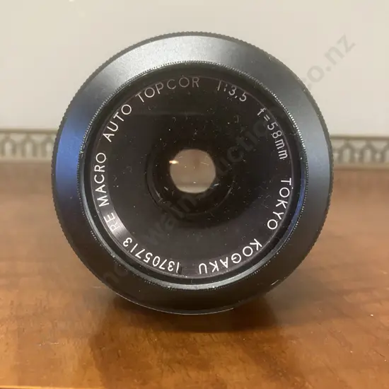 Vintage Tokyo Kogaku RE Auto TOPCOR 58mm 1:3.5 Lens Japan