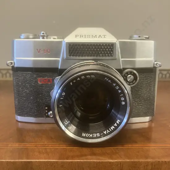 Rare PCA Prismat V-90 (1961) 35mm SLR Made by Mamiya Camera Co With 48mm f/1.9 Mamiya-Sekor F.C. Lens