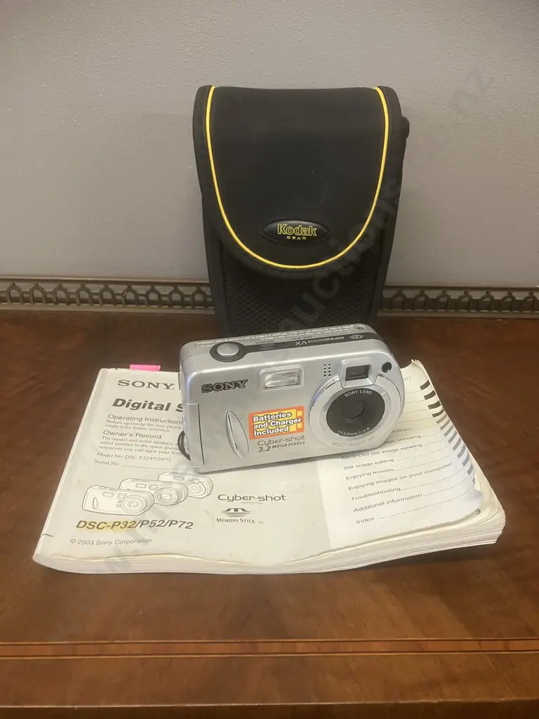 Sony Digital Still Camera DSC-P32 With Manual & Kodak Gear Case (No Charger) Image 1++