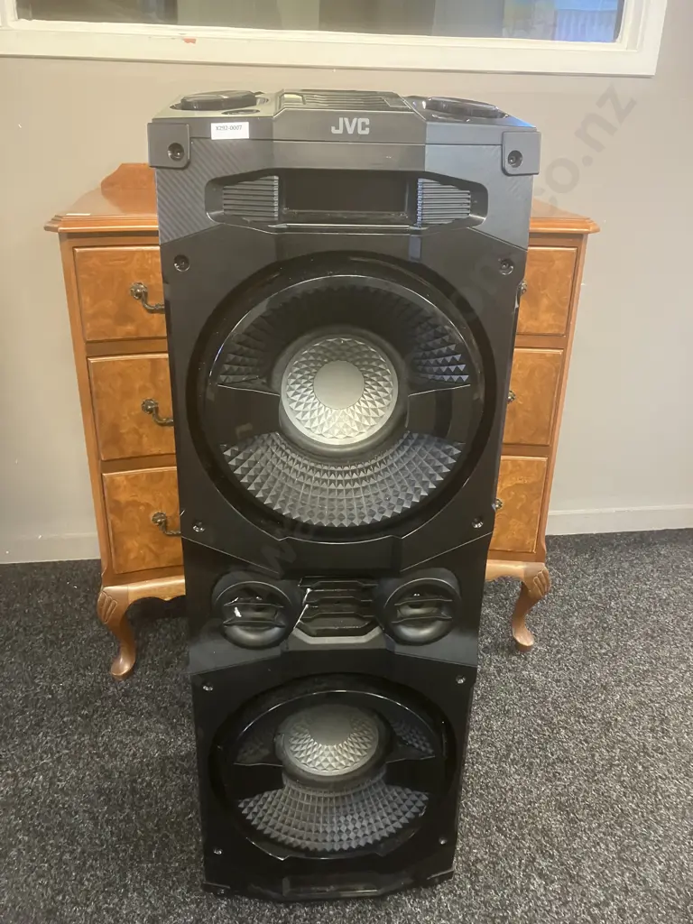JVC Bluetooth Party Speaker Mini System Model JVX9082020BK Image 1++