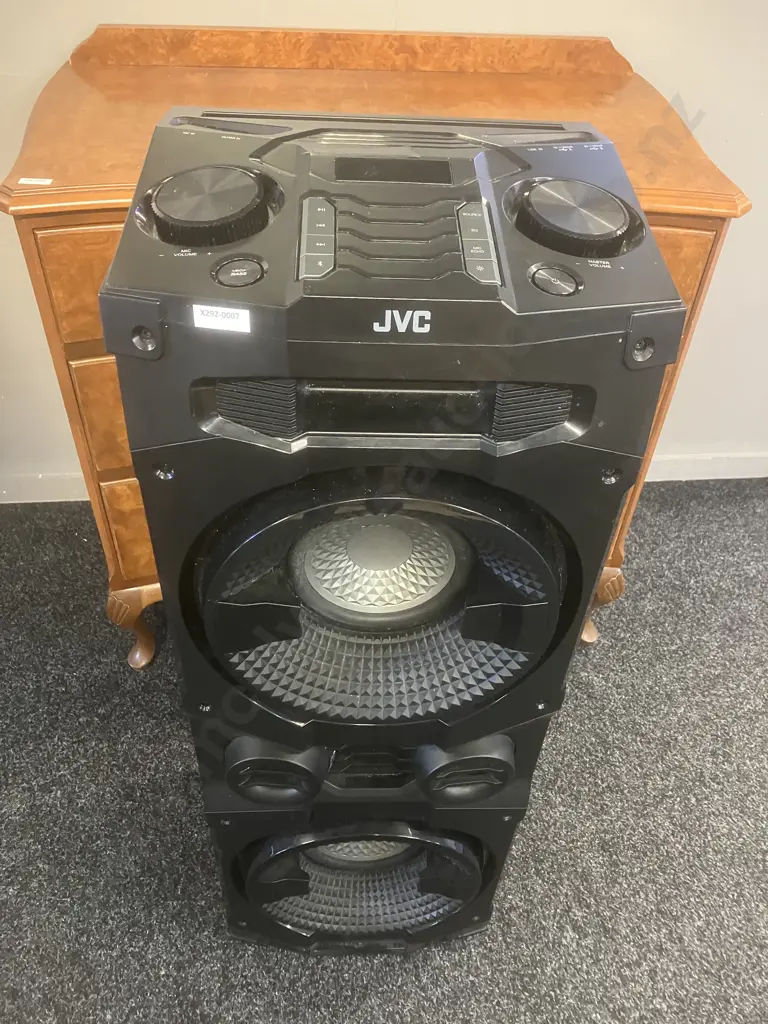JVC Bluetooth Party Speaker Mini System Model JVX9082020BK Image 1++
