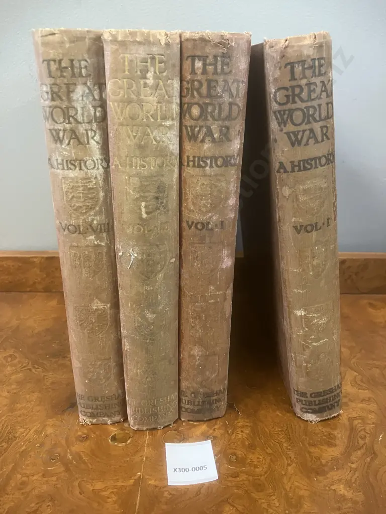 The Great War: A History - Frank Mumby 1916 Vol I, II, III & VIII Hardcovers Image 1++