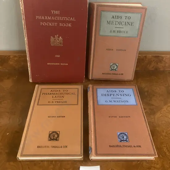 Books - Aids To Dispensing, Aids To Pharmaceutical Latin, Aids To Medicine, The Pharmaceutical Pocket Book