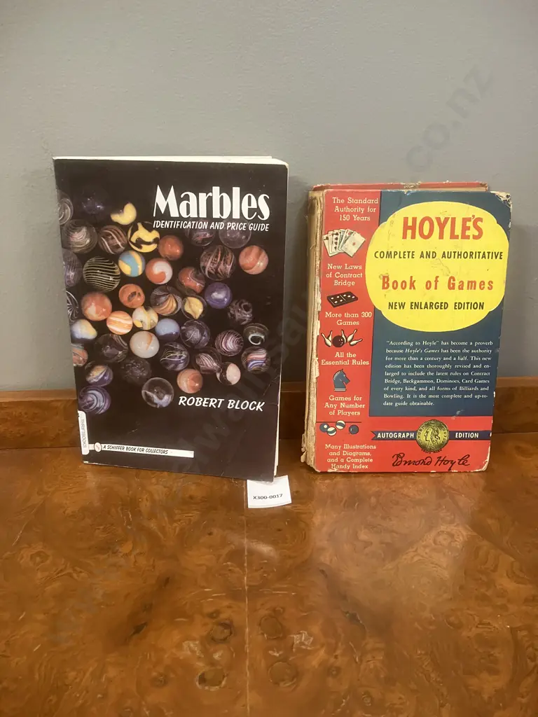 Robert Block's Marbles Identification & Price Guide & Hoyles Book Of Games 1949 Image 1++