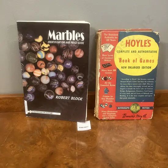 Robert Block's Marbles Identification & Price Guide & Hoyles Book Of Games 1949