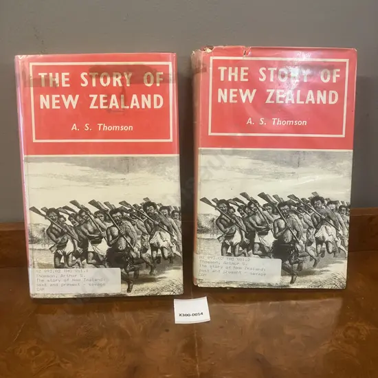 The Story of New Zealand: Past And Present- Savage And Civilised. (2 Volumes) Arthur S. Thomson 1974 Hardcover