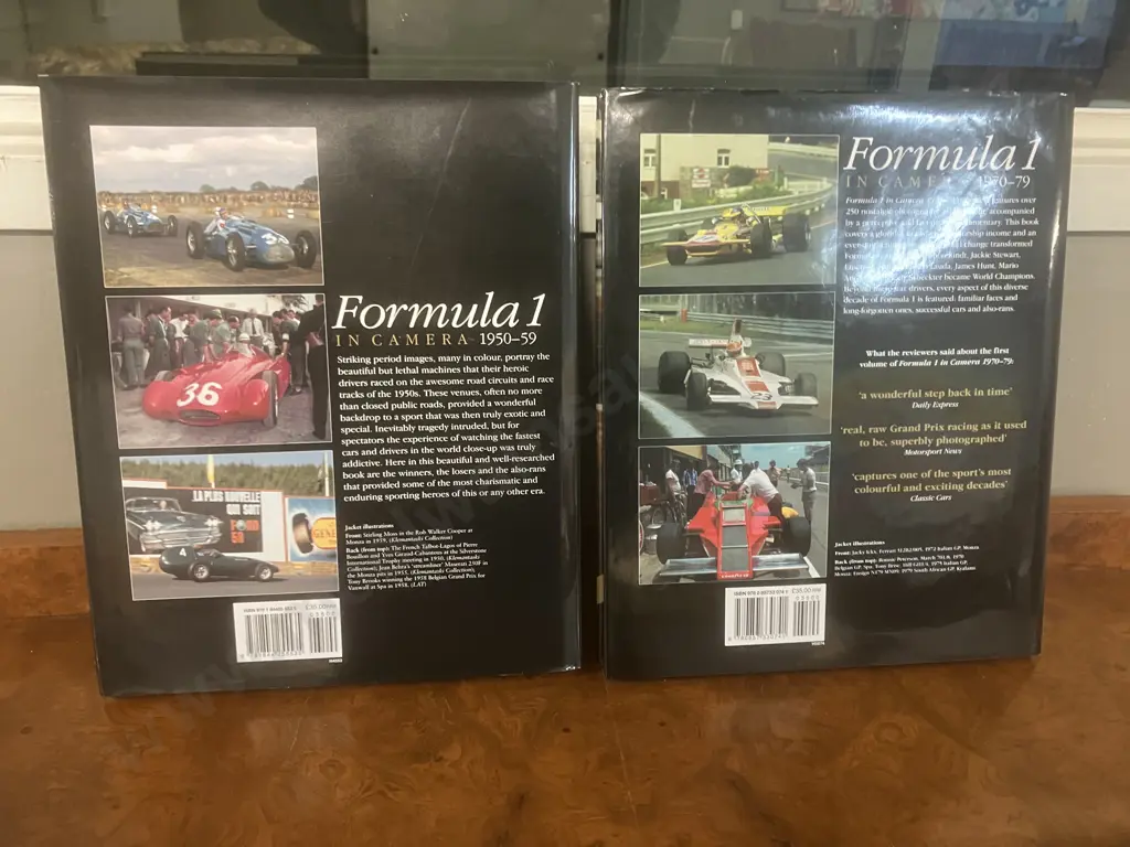 Formula 1 in Camera 1950-59 & Formula 1 in Camera 1970-79 by Paul Parker - First Edition Hardcovers With Dust Jackets Image 1++