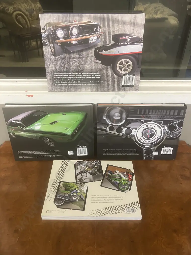 Steve Holmes Books - Kiwi Mustangs, Kiwi Petrol Heads Car Collections, Kiwi Muscle Car Collections, Kiwi Bike Culture Image 1++