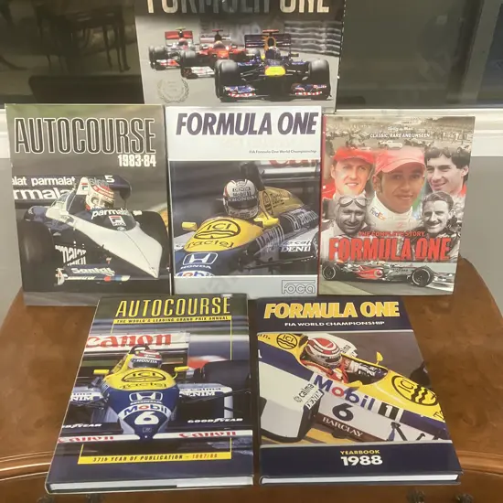 Formula One Books x Six - Autocourse, Foca Yearbook, The Complete Story, Treasures Of, FIA World Championship