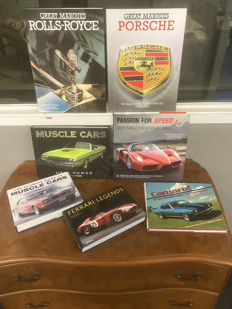 Books x Seven - Ferrari Legends, Passion For Speed, Camaro, Muscle Cars, Great Marques Image 1++