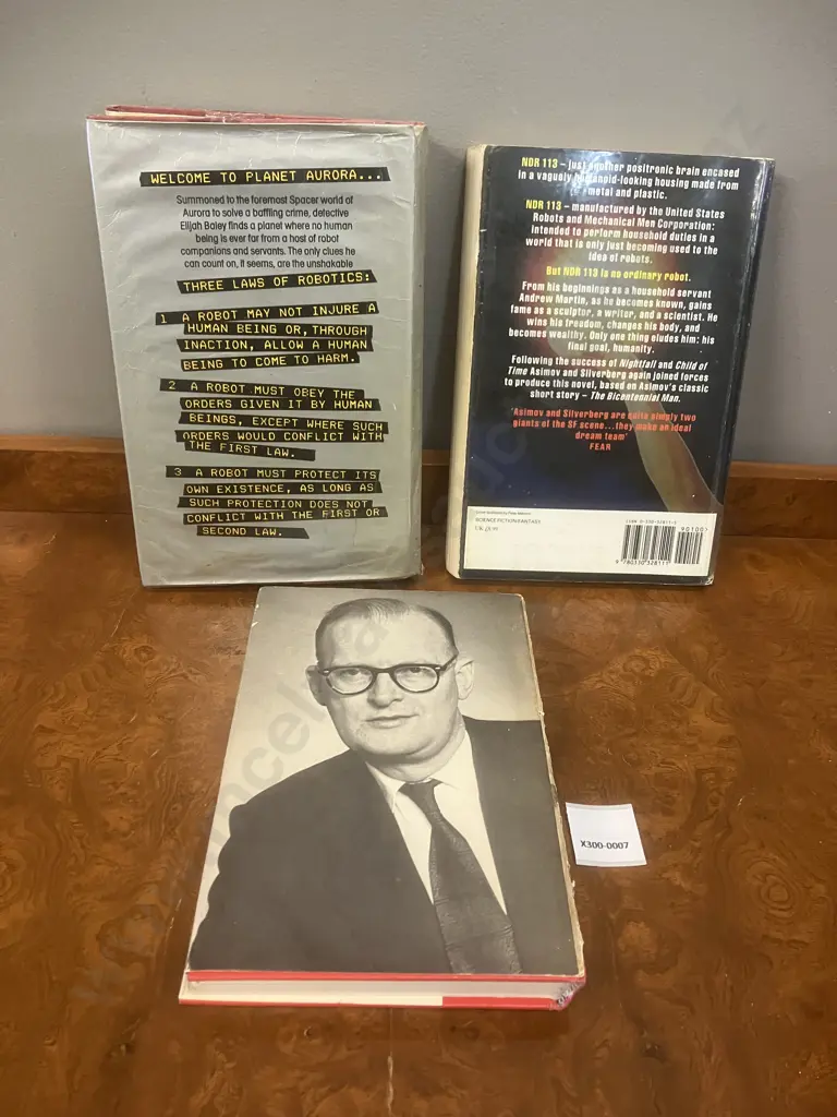 Childhood's End Arthur C. Clarke 1953 HardCover Book Club Edition, Isaac Asimov The Robots Of Dawn & The Positronic Man Image 1++