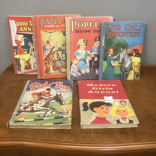 Vintage Girls Annuals, Birn Bros Books, Sunny Stories Annual Etc